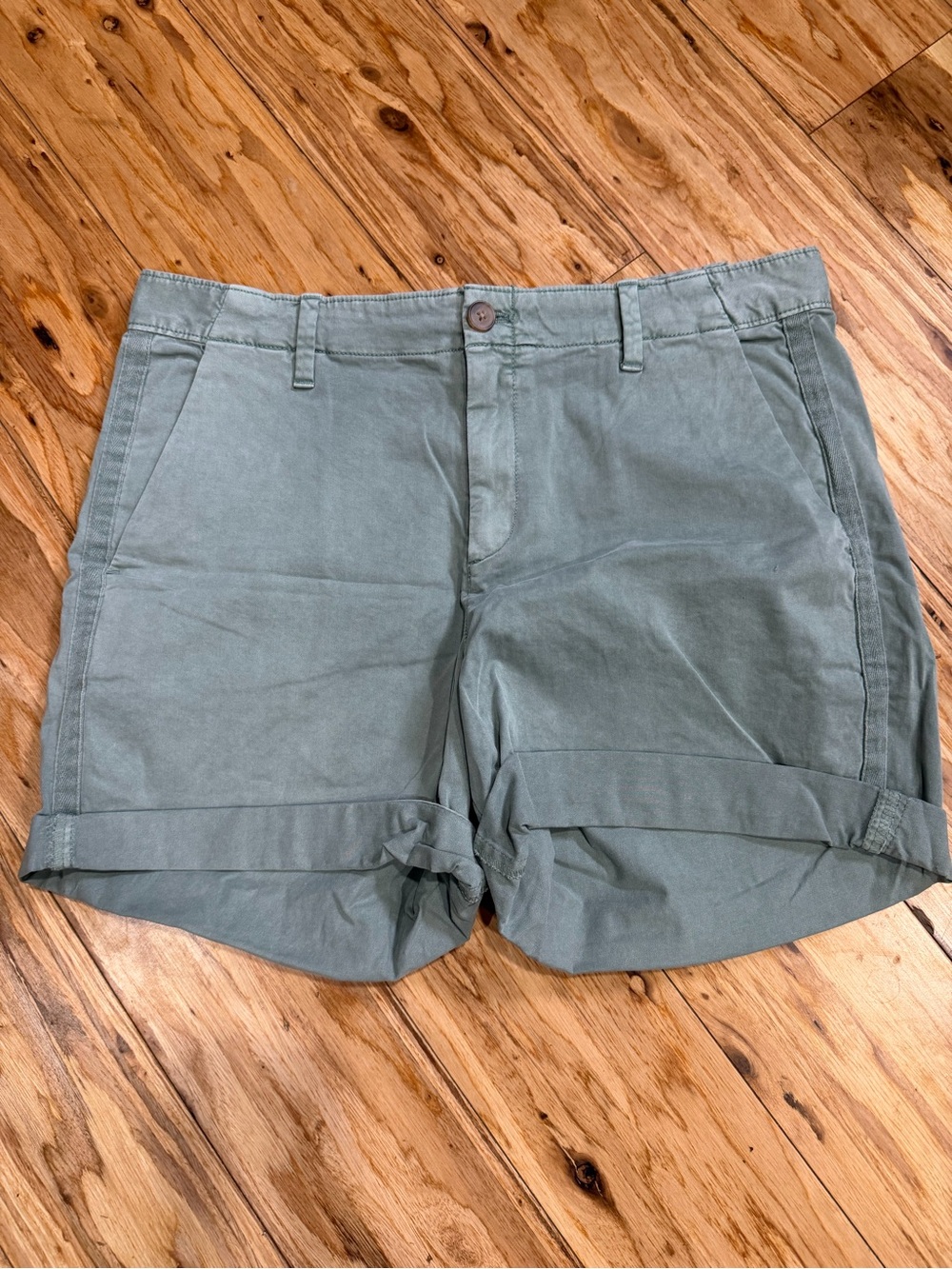 GAP Olive Green Casual Shorts with Navy Trim